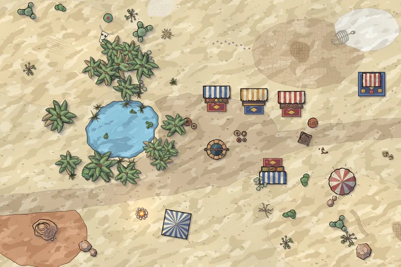 Desert oasis market